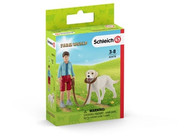 Schleich - Walking with Labrador Retriever SC42478 (4055744029844)