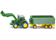  Siku - John Deere & Front Loader Trailer - 1:87 Scale SI1843 (4006874018437)