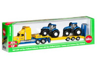 Siku - New Holland Truck with 2 New Holland Tractors - 1:87 Scale SI1805 (4006874018055)