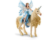 Schleich - Eyela riding on golden unicorn SC42508