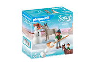 Playmobil - Spirit - Snips with Snoman - Snow time with Snips and Señor Carrots PMB70398