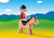 Playmobil - 1.2.3 Equestrian with Horse PMB6973 - Off for a day out riding