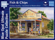 Blue Opal - Gordon Hanley - Fish And Chips 1000 piece Jigsaw Puzzle BL02138-C 