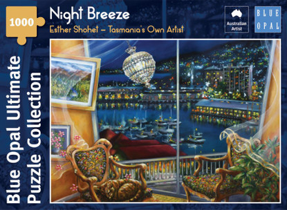 Blue Opal - Shohet Night Breeze 1000 piece Jigsaw Puzzle BL02109-C