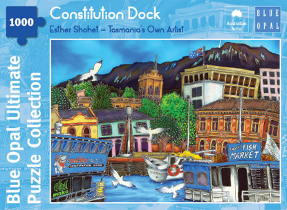 Blue Opal - Shohet Constitution Dock 1000 piece BL02107-C