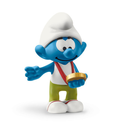 Schleich - Smurf with medal