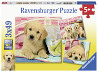 Ravensburger - Cute Puppy Dogs Puzzle 3x49 piece RB08065-6