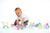 Dena toys - RAINBOW Pastel 6pc - Playing with Rainbows and houses and kids