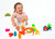 Dena toys - RAINBOW Neon Rainbow 12pc - playign with rainbows, houses and kids