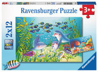 Ravensburger - On the Seabed Puzzle 2x12 piece jigsaw puzzle RB07625-3