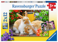 Ravensburger - Guinea Pigs & Bunnies Puzzle 2x12 piece RB05144-1