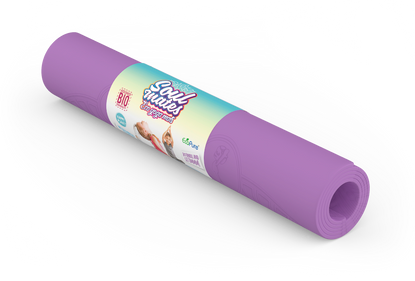 Soul Mates - Bio Yoga Mat -Cloud - Purple