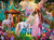 Ravensburger - Princess with Unicorn Puzzle GLITTER 100 piece RB13617-9 - Finished puzzle