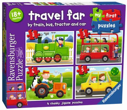 Ravensburger - Travel Far My First Puzzle 2 3 4 5piece RB07303-0