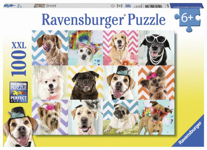 Ravensburger - Doggy Disguise Puzzle 100 piece RB10870-1