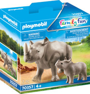 Playmobil - Rhino with Calf PMB70357