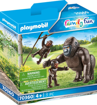 Playmobil - Gorilla with Babies PMB70360