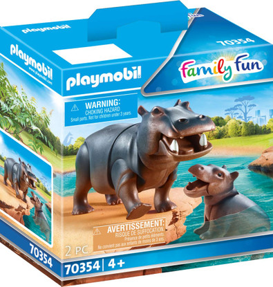 Playmobil - Hippo with Calf PMB70354