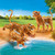 Playmobil - Tigers with Cub PMB70359 all set up