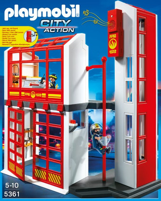 Playmobil – Fire Station With Alarm 5361 Fire and Police
