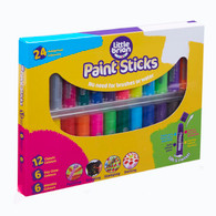 Little Brian Paint Sticks - Assorted 24 pk