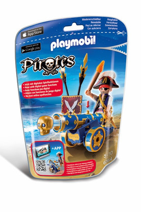 Playmobil – Blue Interactive Cannon With Pirate 6164 Pirate
