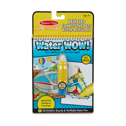 Melissa & Doug - On The Go - Water WOW! Connect the Dots - Vehicles MND31951