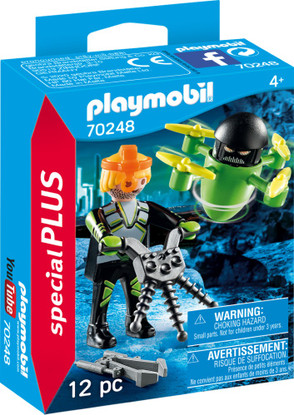 Playmobil - Agent with Drone Special Plus PMB70248