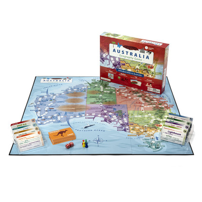 Australia Geography Game - Race around Australia and learn as you go!