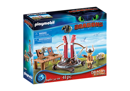 Playmobil - Dragon Racing: Gobber the Belch with Sheep Sling Launcher PMB9461