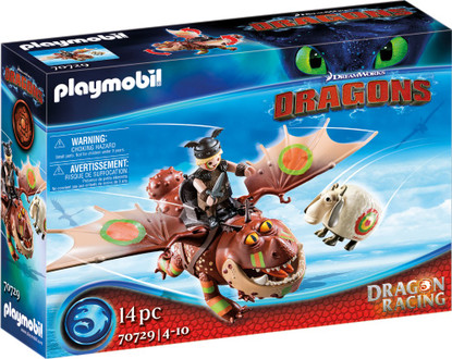 Playmobil - How To Train Your Dragon - Dragon Racing: Fishlegs and Meatlug PMB70729