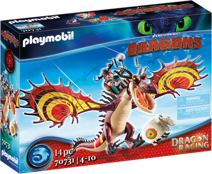 Playmobil - How To Train Your Dragon - Dragon Racing: Snotlout and Hookfang PMB70731