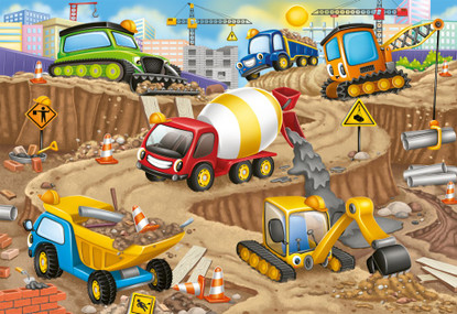 Ravensburger - Construction Fun Super Size Floor Puzzle 24 piece RB03077-4