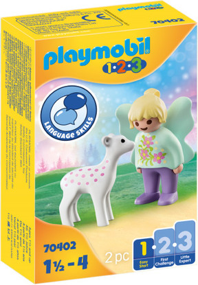 Playmobil - 1.2.3 Fairy Friend with Fawn PMB70402