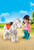 Playmobil - 1.2.3 Rider with Horse PMB70404