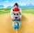 Playmobil - 1.2.3 Dog Train Car PMB70406