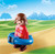 Playmobil - 1.2.3 Dog Train Car PMB70406