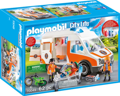 Playmobil - Ambuance with Flashing Lights PMB70049