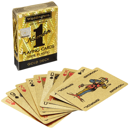 Waddingtons Number 1 - Gold Deck Waterproof Playing Cards