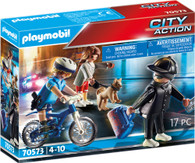 Playmobil - Police Bicycle with Thief PMB7057