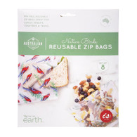 Australian Collection Reusable Zip Bags (set of 8) - Birds