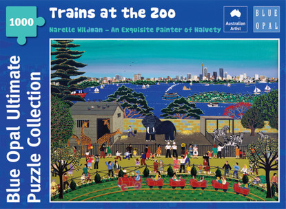 Blue Opal - Wildman Trains at the Zoo 1000 piece Jigsaw Puzzle BL02153-C