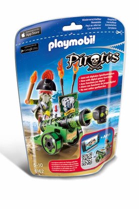 Playmobil – Green Interactive Cannon With Pirate Captain 6162 Pirates