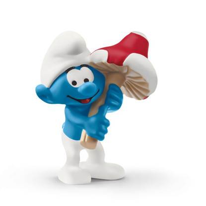 Schleich - Smurf with good luck charm mushroom SC20819