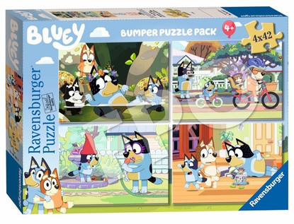 Ravensburger - Bluey Gotta Be Done! Puzzle 4x42 piece