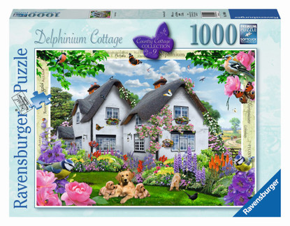 Ravensburger - Delphinium Country Cottage 1000 piece RB19496-4