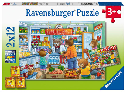 Ravensburger - Lets go Shopping 2x12 piece RB05076-5