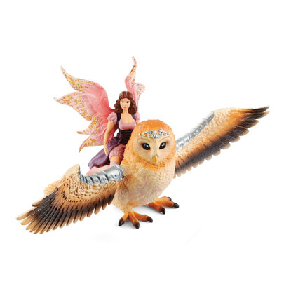 Schleich - Fairy in Flight on Glam-Owl SC7071