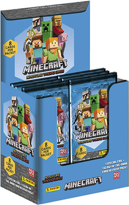 Minecraft Trading Card Collection 2021 - Unopened Box of 36 Packets of 8 Cards - Panini