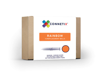 Connetix Tiles - 12 Pc Rainbow Replacement Ball Pack